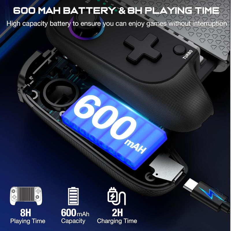 KICKDOT Wireless Phone Controller for iPhone/Android with Hall Joystick, Mobile Gaming Controller for iOS Support Xbox Game Pass, PlayStation, Steam Link, Call of Duty,Roblox, Cloud Gamepad - Image 5
